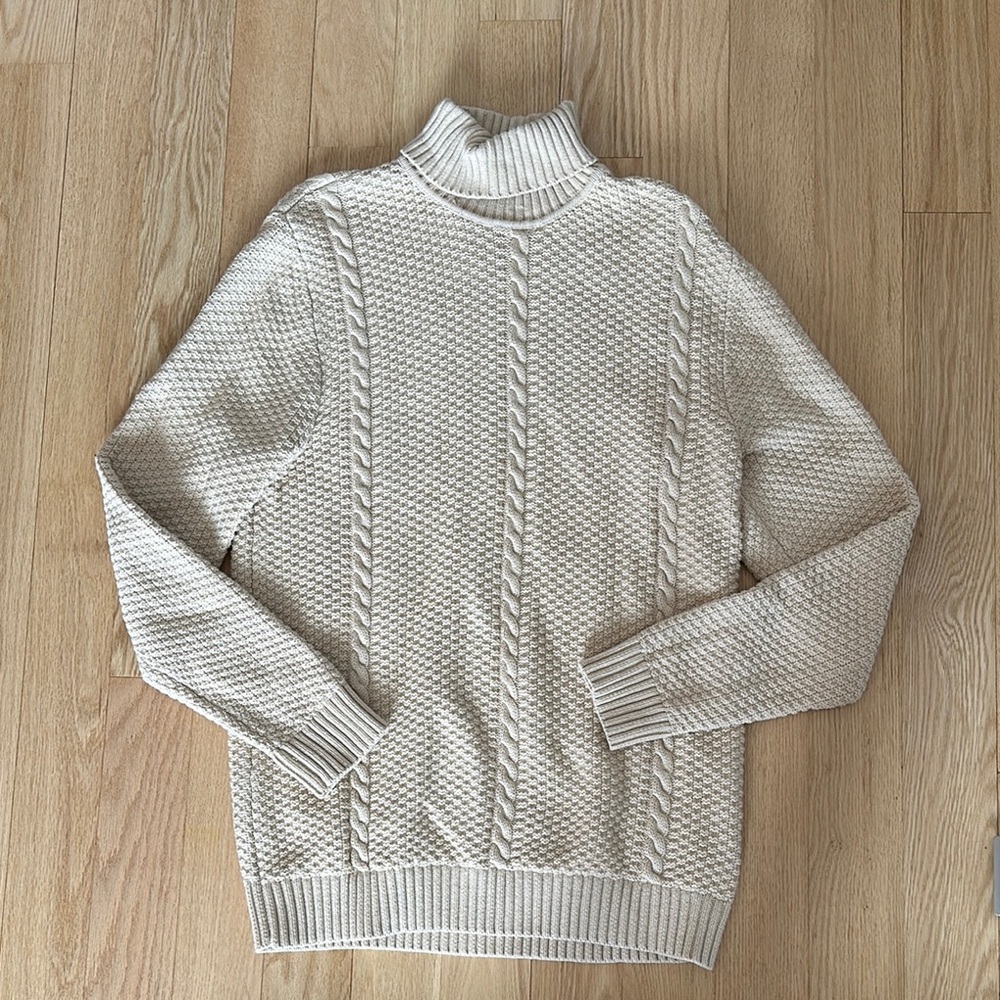 Cream Cable Knit Sweater